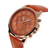 Faux Leather Wristwatch