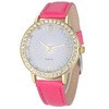 Women Watch Luxury Rhinestone Watch Female PU Leather Wrist Watches