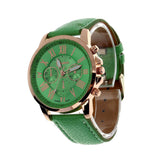Faux Leather Wristwatch