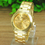 Geneva Unisex Stainless Steel Quartz Wrist Watch