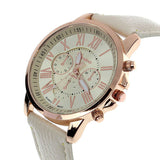 Faux Leather Wristwatch
