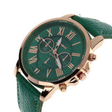 Faux Leather Wristwatch