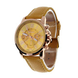 Faux Leather Wristwatch