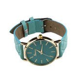 Geneva Candy Colored Leather Watch