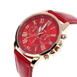 Faux Leather Wristwatch