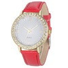 Women Watch Luxury Rhinestone Watch Female PU Leather Wrist Watches