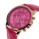 Faux Leather Wristwatch