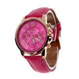 Faux Leather Wristwatch