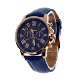 Faux Leather Wristwatch