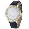 Women Watch Luxury Rhinestone Watch Female PU Leather Wrist Watches